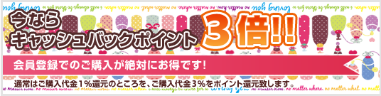 今らならキャッシュバックポイント